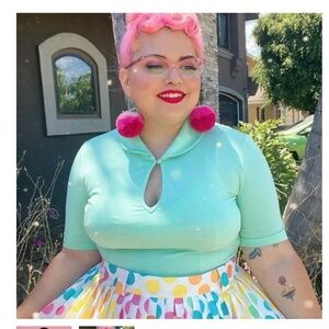 Tatyana New with Tags Keynote Blouse mint New